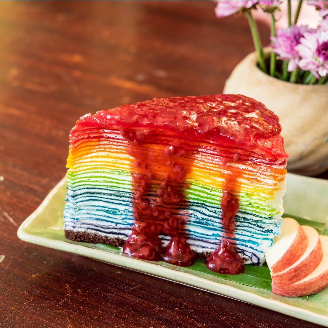 Rainbow Crepe Cake Recipe Easy to make
