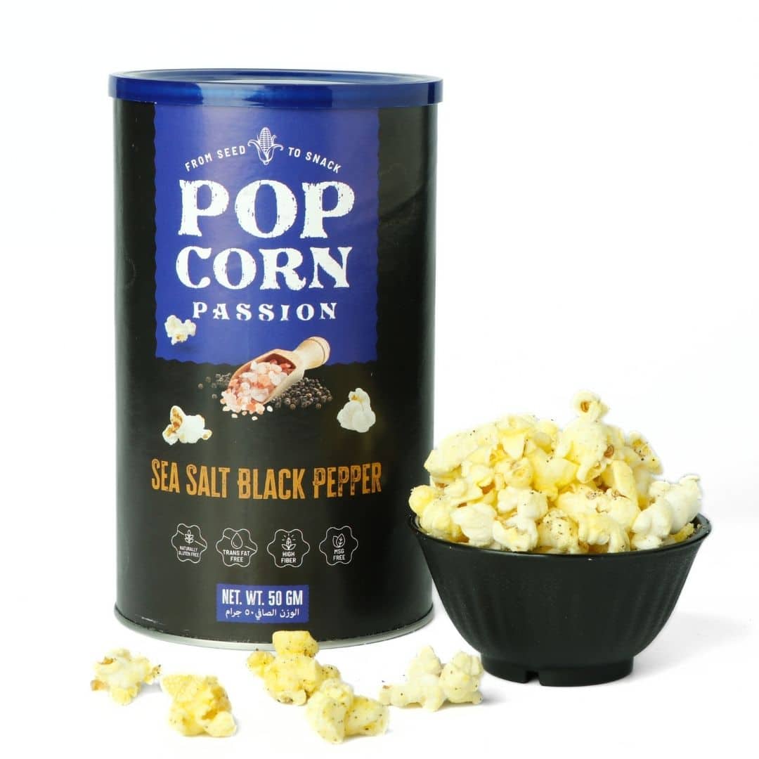 Sea-Salt & Black Pepper Popcorn