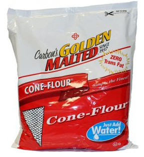 Carbon's Golden Malted Waffle Cone Flour - Complete Mix - Just Add Water