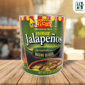 Ricos Premium Sliced Jalapeños Can - 2.83kg